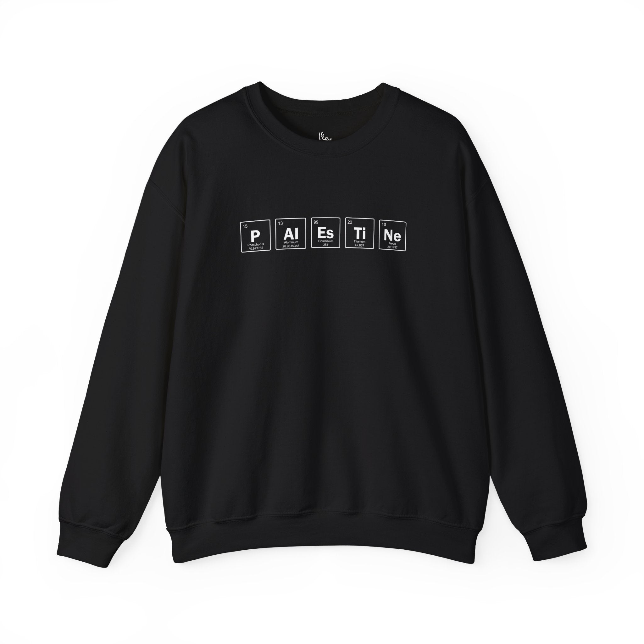 Chemistry of Palestine Crewneck (Black)