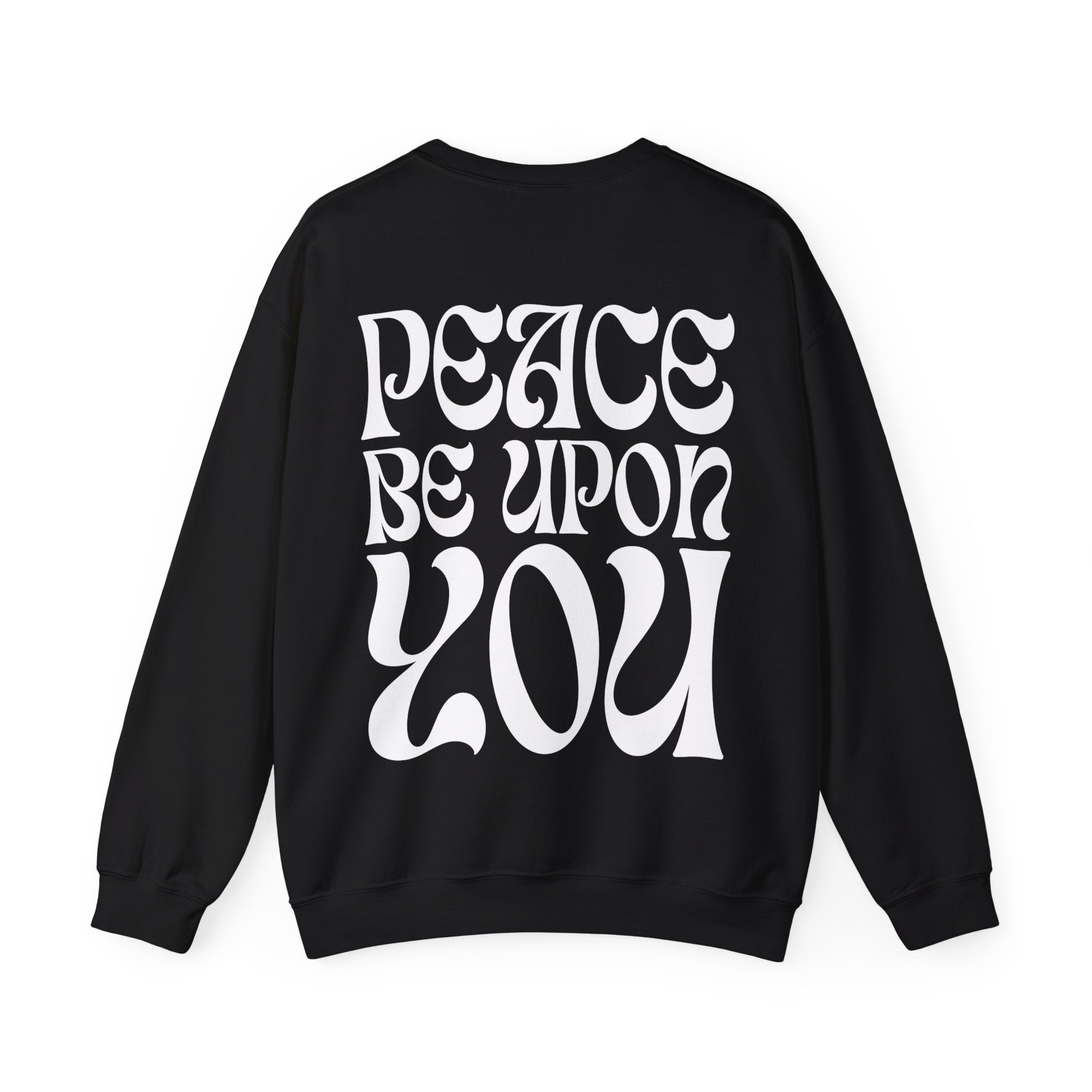 Greetings of Peace Crewneck (Black)