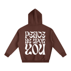 Greetings of Peace Hoodie (Brown)