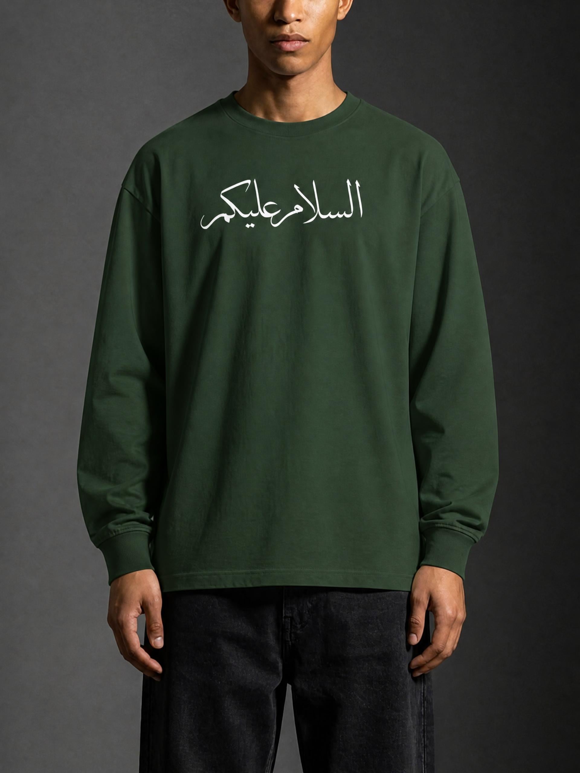 Greetings of Peace Long Sleeves (Emerald)